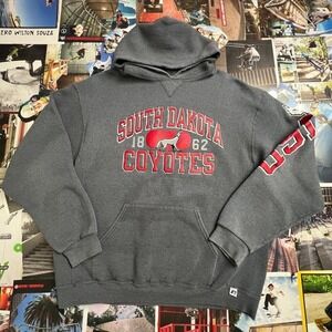 Russell Athletic Coyotes Hoodie Mens XL Grey Pullover Sweatshirt Collegiate